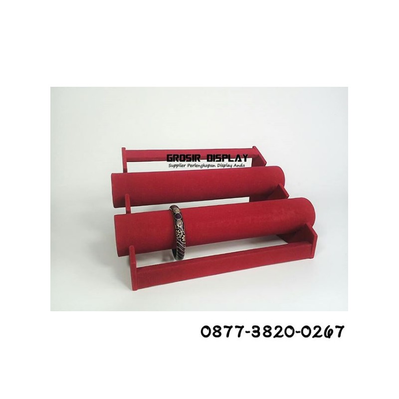 Dompet Kuncir rak display jam tangan bludru pajangan gelang 2 sap bangle Dompet Kuncir rak display jam tangan bludru pajangan gelang 2 sap bangle