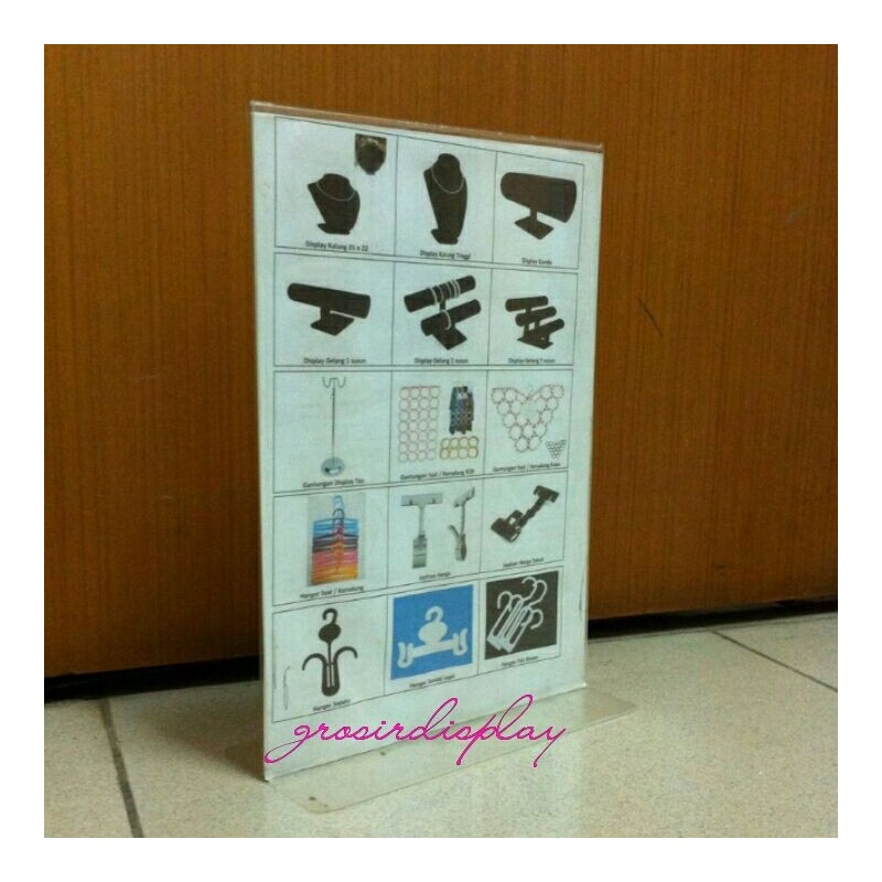 akrilik tempat brosur a4 kaki tebal grosir display akrilik tempat brosur a4 kaki tebal grosir display