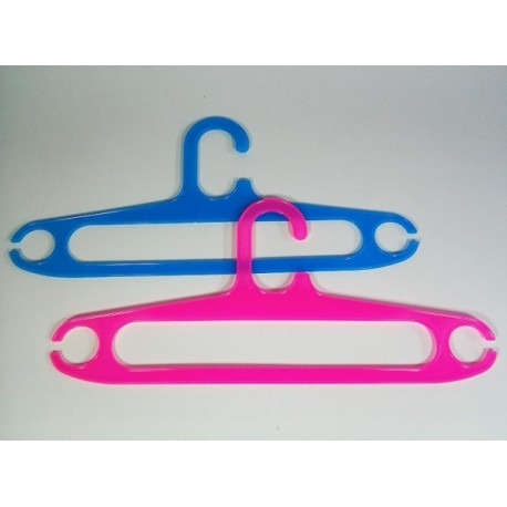 Jual Perlengkapan Toko Hanger Plastik 17" Gantungan Kemeja Kaos Pakain Baju Display Toko