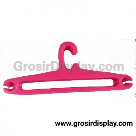 Jual Perlengkapan Toko Hanger Plastik Oval 14" Display Gantungan Baju Kaos Kemeja Dewasa Toko