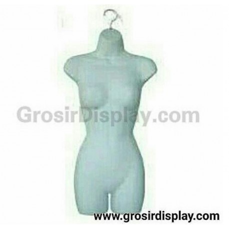 Jaul Perlengkapan Toko Hanger Manekin Setengah Badan Display Gantungan Baju Toko