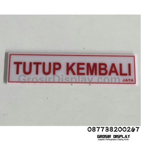 Jual Perlengkapan Toko Stiker Tulisan Petunjuk