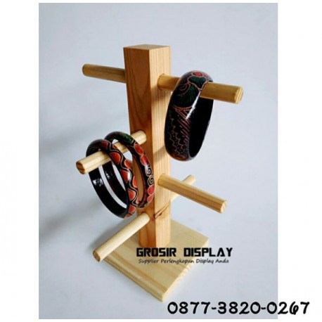 Jual Perelngkapan Toko Display Gelang Kayu