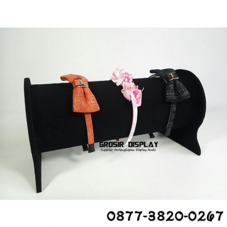Jual Perlengkapan Toko Display Bando Bludru Rak pajangan Toko Butik Distro 1 Susun