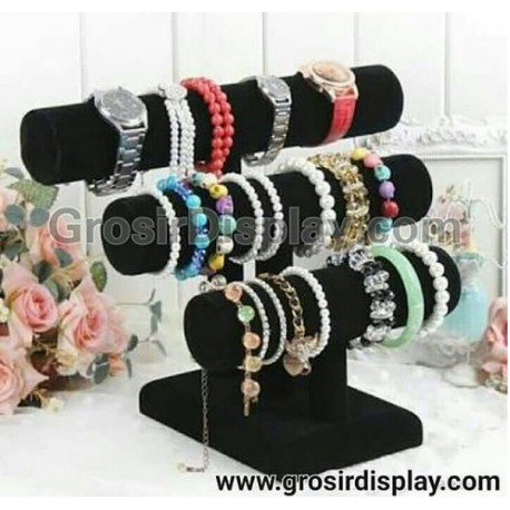Jual Perlengkapan Toko Display Tempat Jam tangan 3 susun Paten