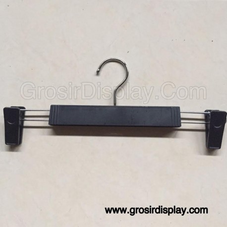 Jaul Perlengkapan Toko Display Hanger Kayu Jepit Plastik